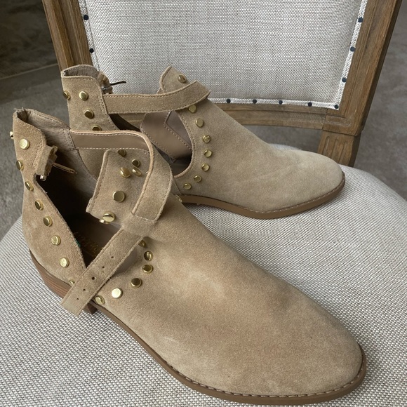 New🔥Carlos by Carlos Santana Black Gold Studded Boots Size 8.5 - Picture 1 of 3